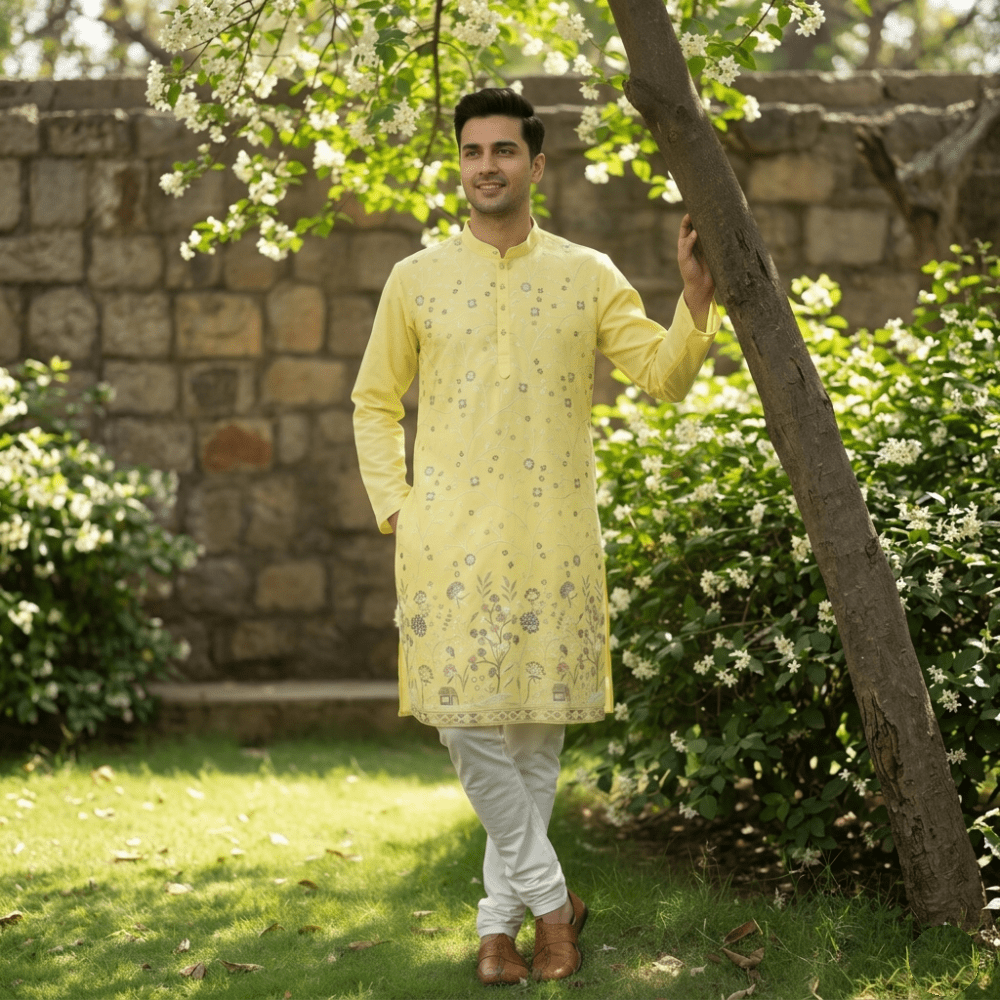 Ananya Exports' Embroidered Lexux Kurta