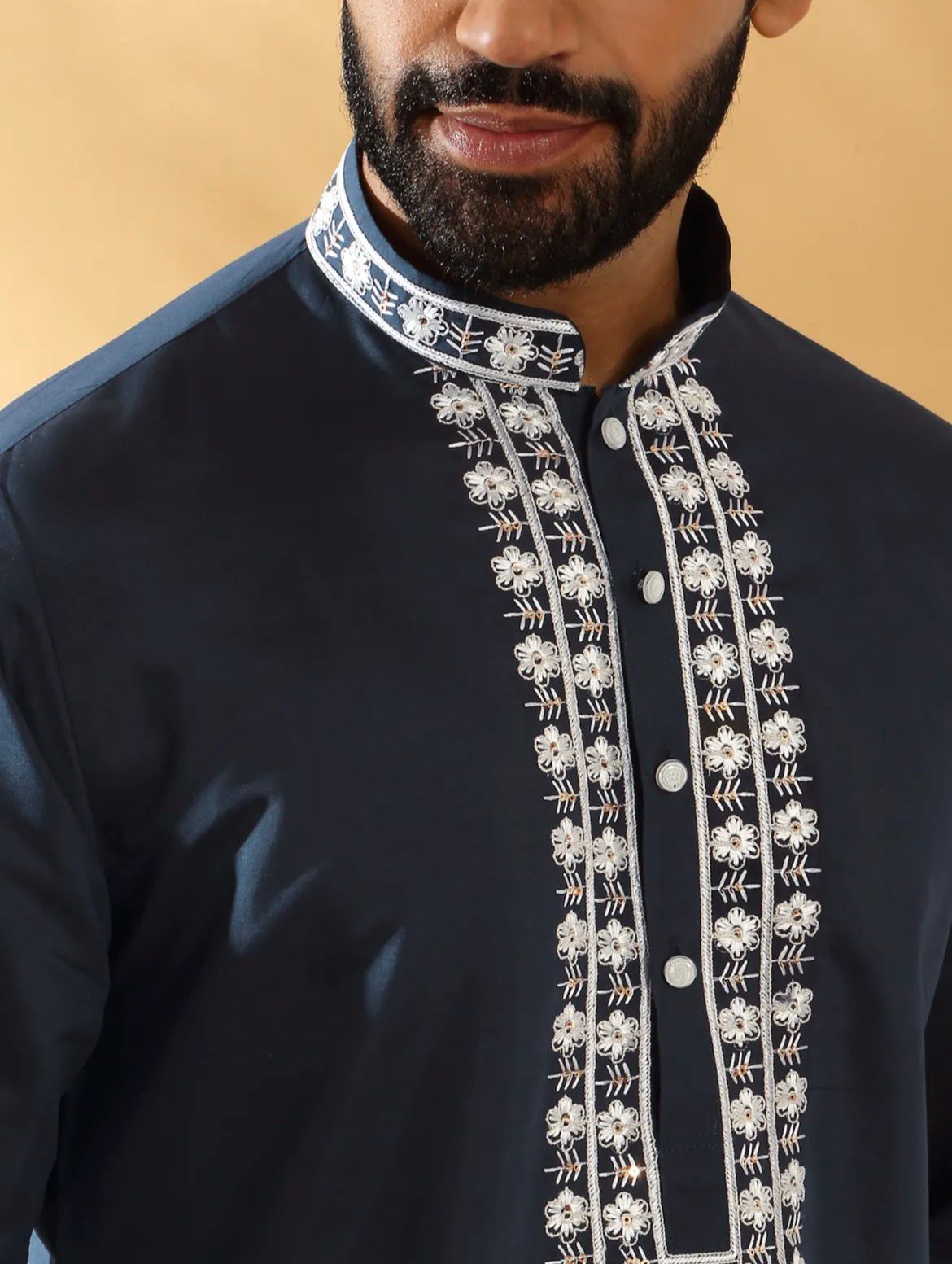 Ananya Exports' Embroidery Roman Fabric Kurta