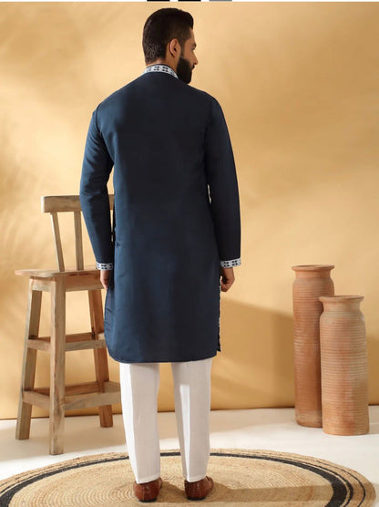 Ananya Exports' Embroidery Roman Fabric Kurta