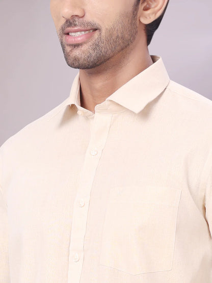 Minister White's Father & Son Tissue Shirt with Jari Dhoti Combo