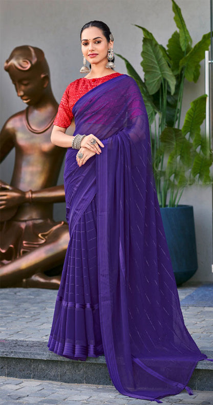 Flamingo Georgette Saree  Collection