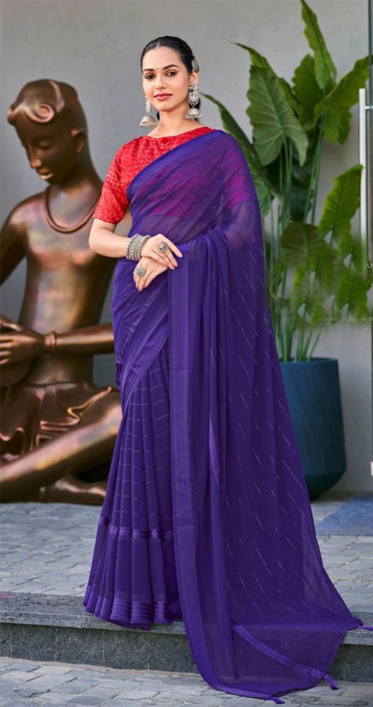 Flamingo Georgette Saree  Collection