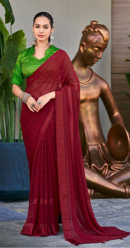 Flamingo Georgette Saree  Collection