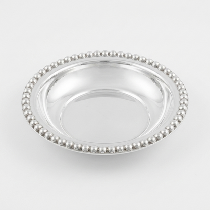 German Silver Bowl - Bead Design