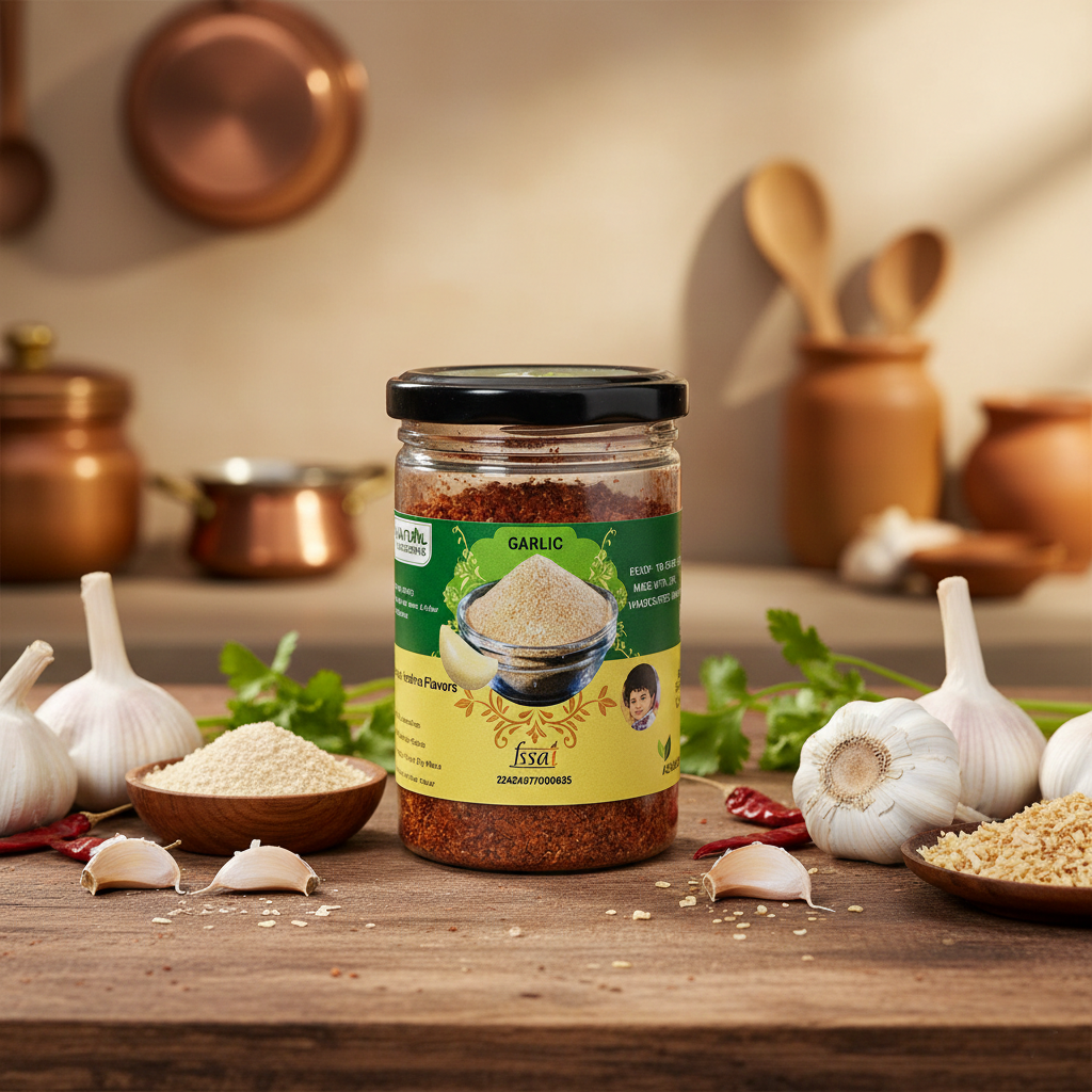 Abhi Ruchulu Garlic Powder