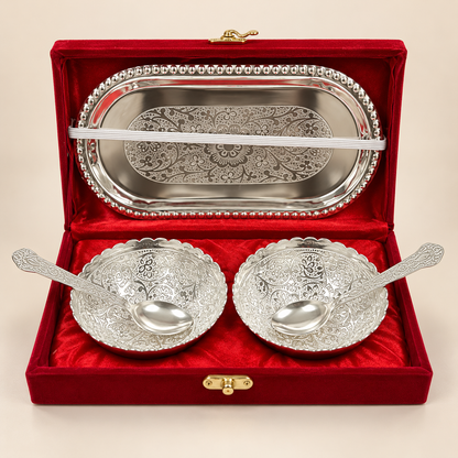 German Silver Gift Box - (2 Bowls)
