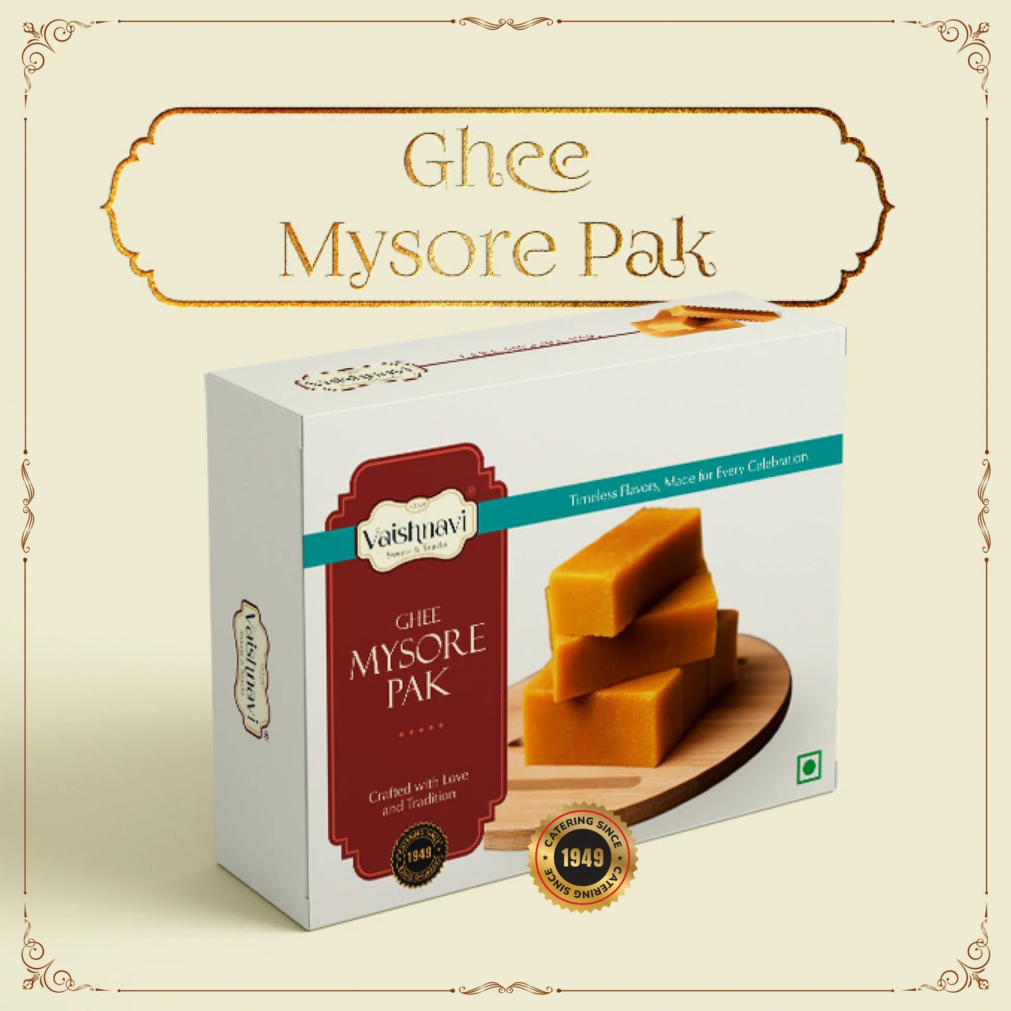Shree Vaishnavi Sweets' Ghee Mysore Pak