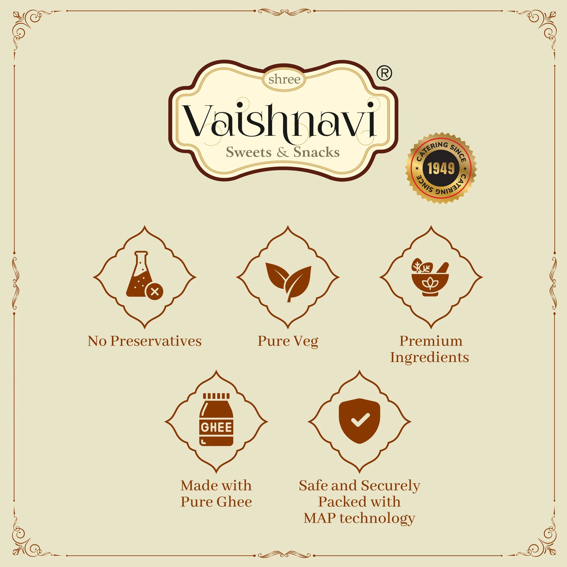 Shree Vaishnavi Sweets' Ghee Mysore Pak