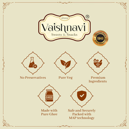 Shree Vaishnavi Sweets' Ghee Mysore Pak