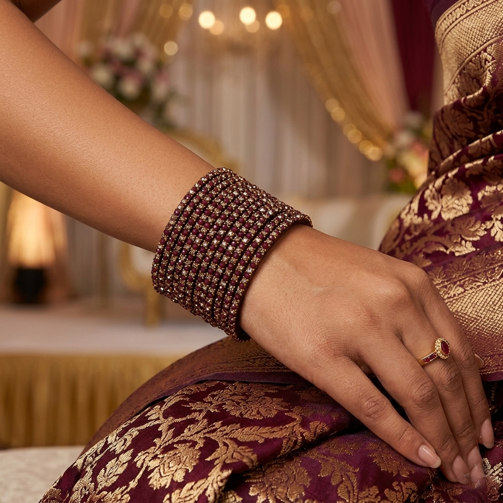 Glass Bangles - Brown 2