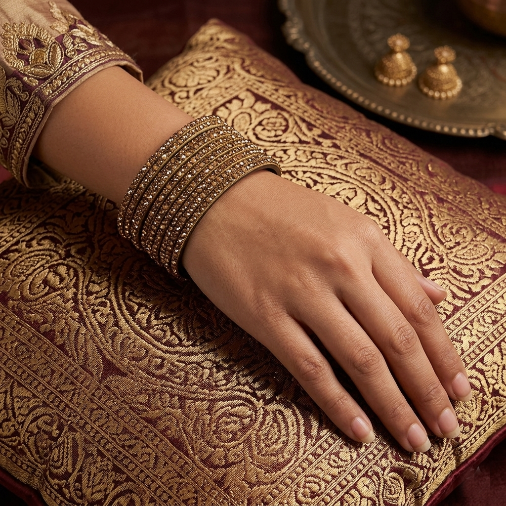 Glass Bangles - Brown 3