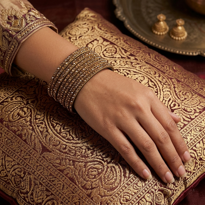Glass Bangles - Brown 3
