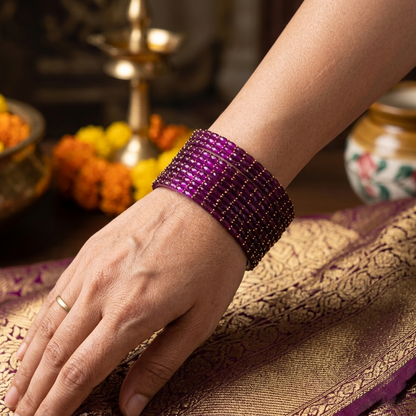 Glass Bangle - Purple 3
