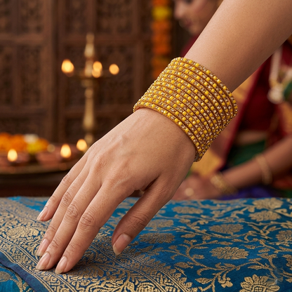 Glass Bangle - Yellow 1