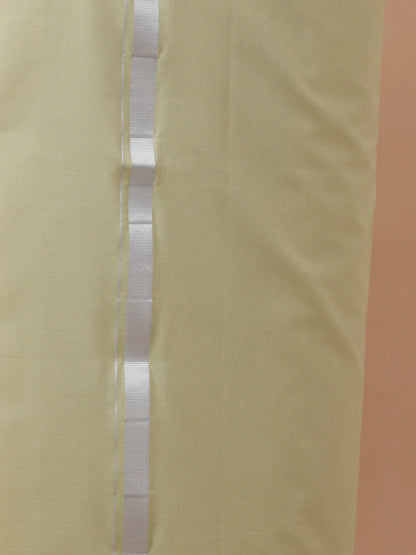 Ramraj's Cotton Rich White Shirt with Single Layer Dhoti Combo