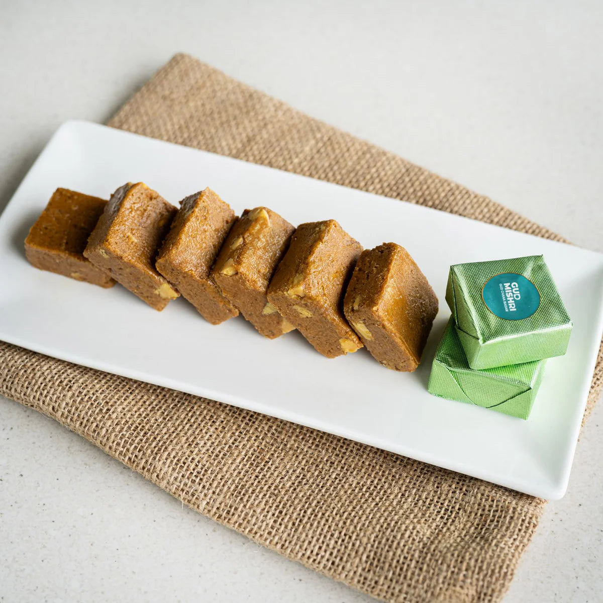 Gudmishri Gud Chana Badam Barfi