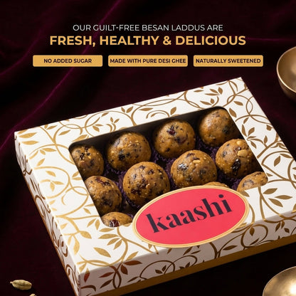 Kaashi Foods' Guilt free besan laddu