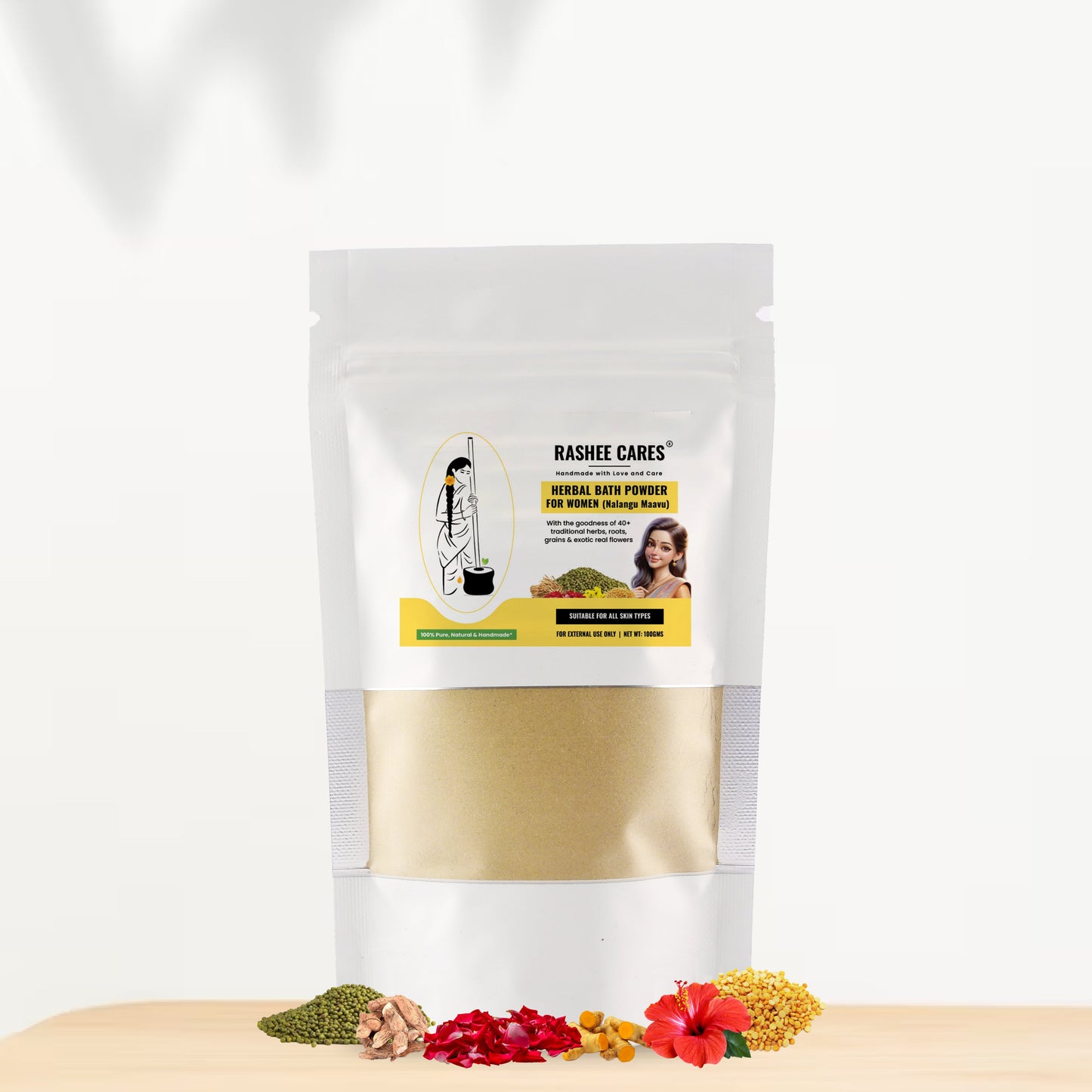 Rashee Cares Herbal Bath Powder For Women