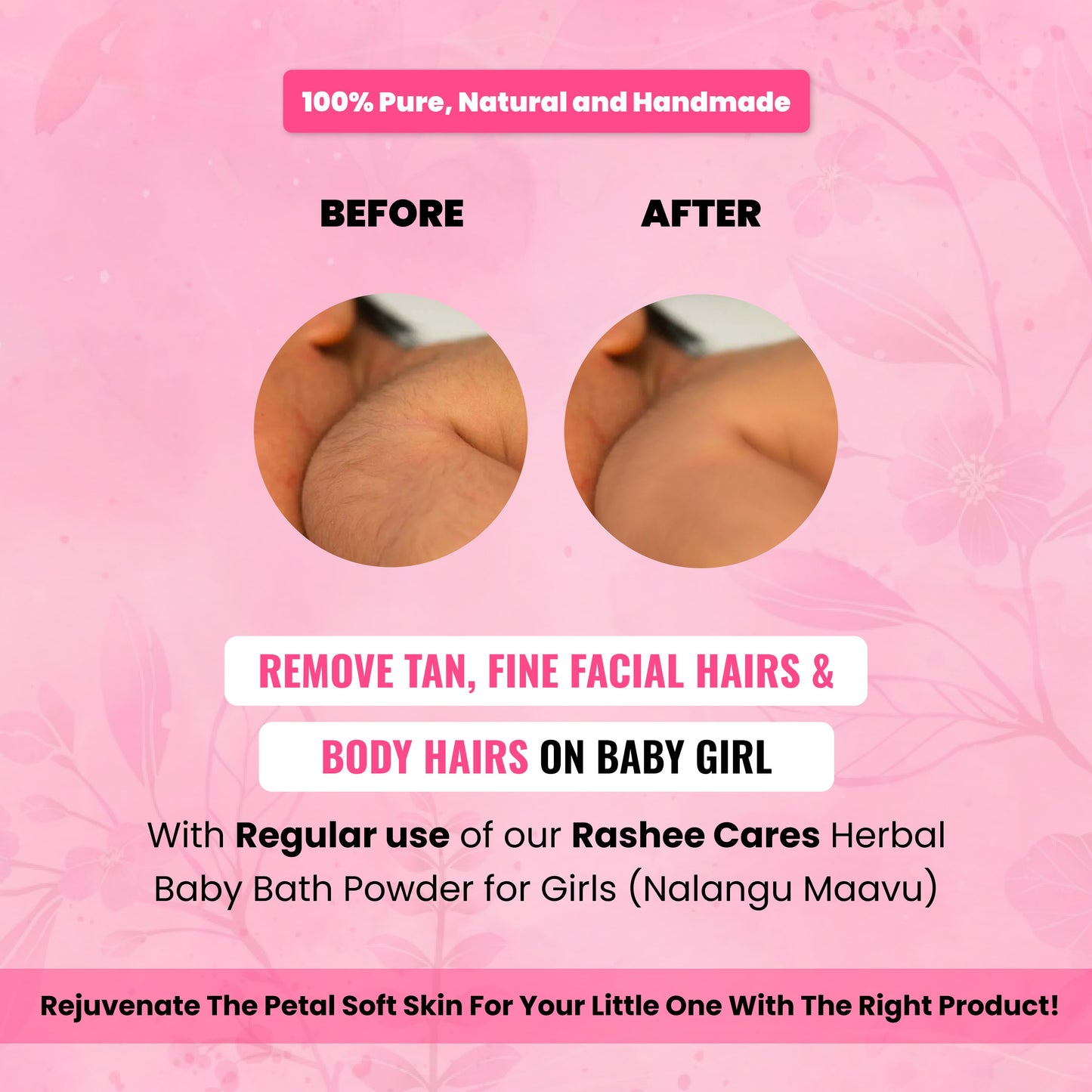Rashee Cares Herbal Girl Baby Bath Powder