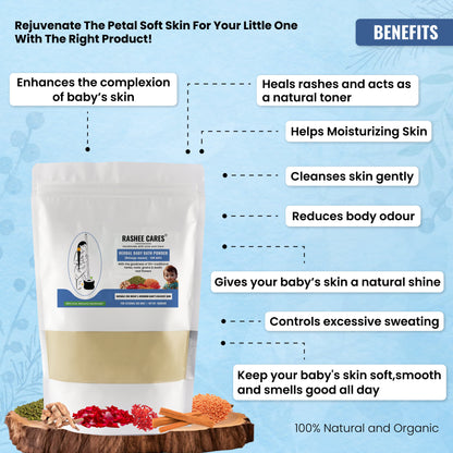 Rashee Cares Herbal Boy Baby Bath Powder