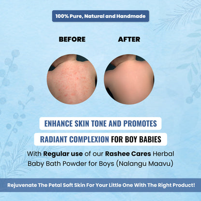 Rashee Cares Herbal Boy Baby Bath Powder