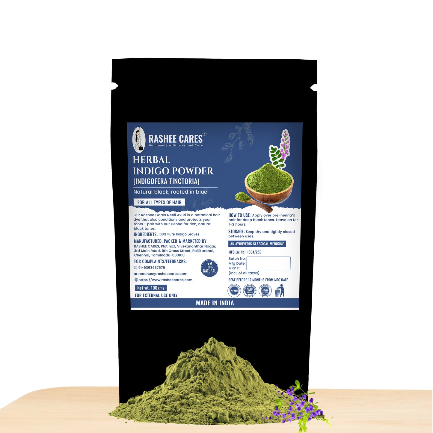 Rashee Cares Herbal Indigo Powder