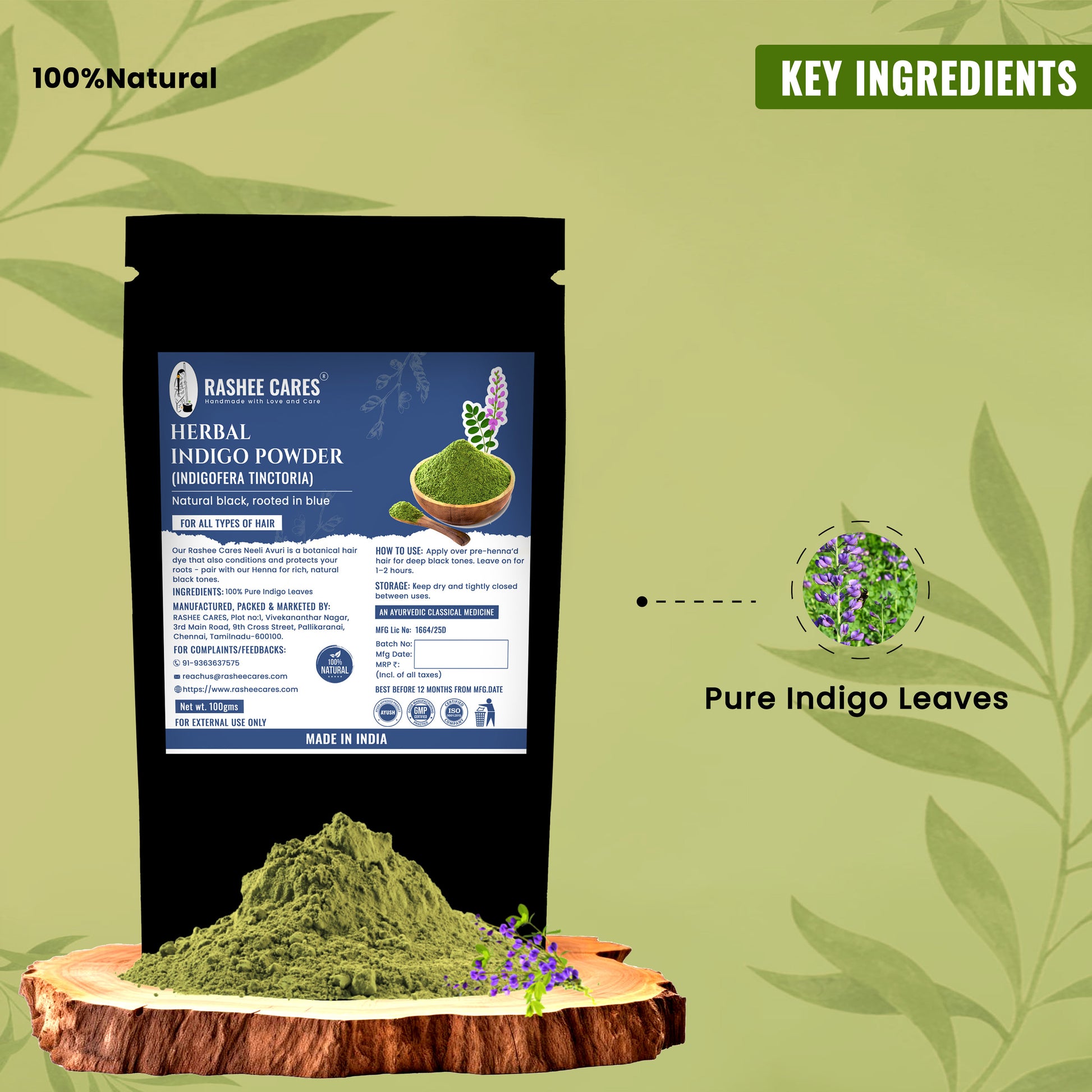 Rashee Cares Herbal Indigo Powder