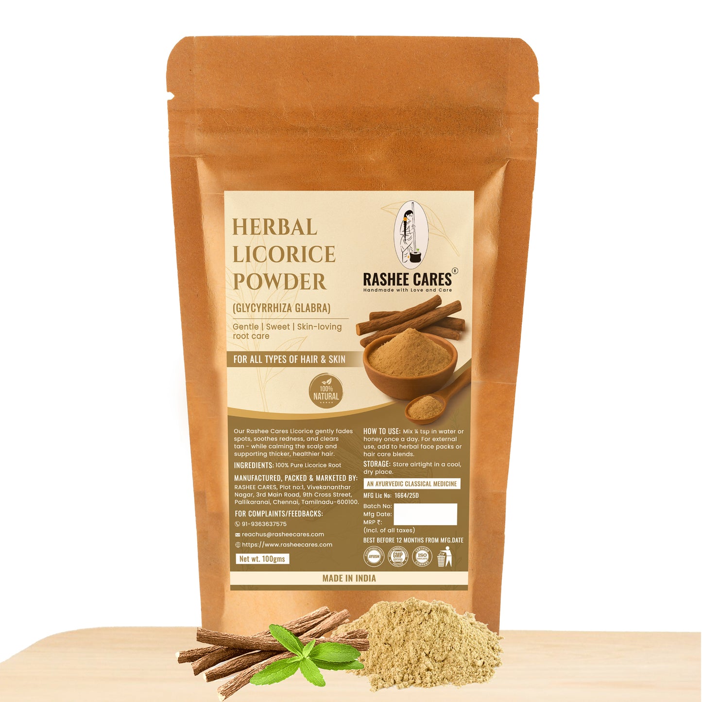 Rashee Cares Herbal Licorice Powder
