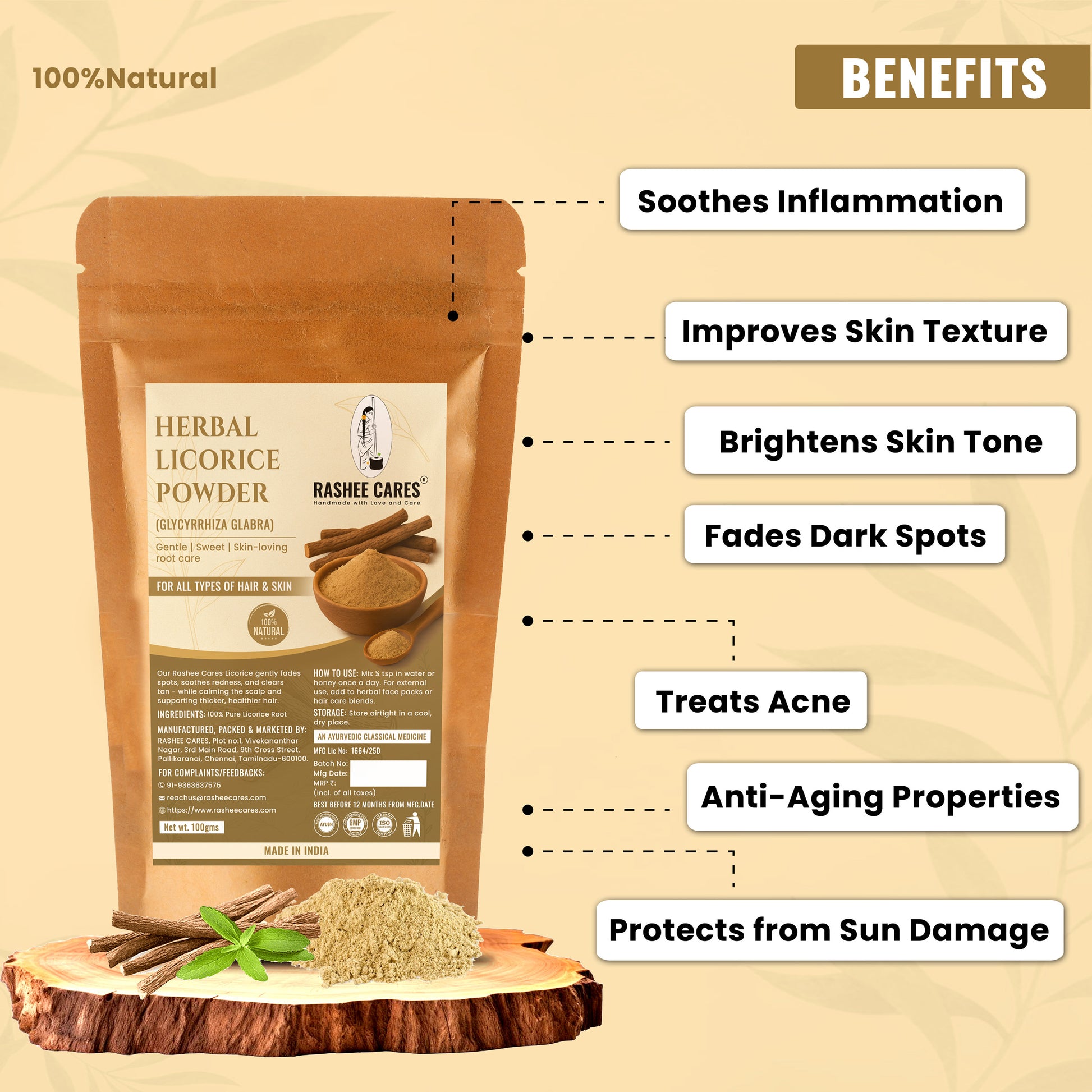 Rashee Cares Herbal Licorice Powder