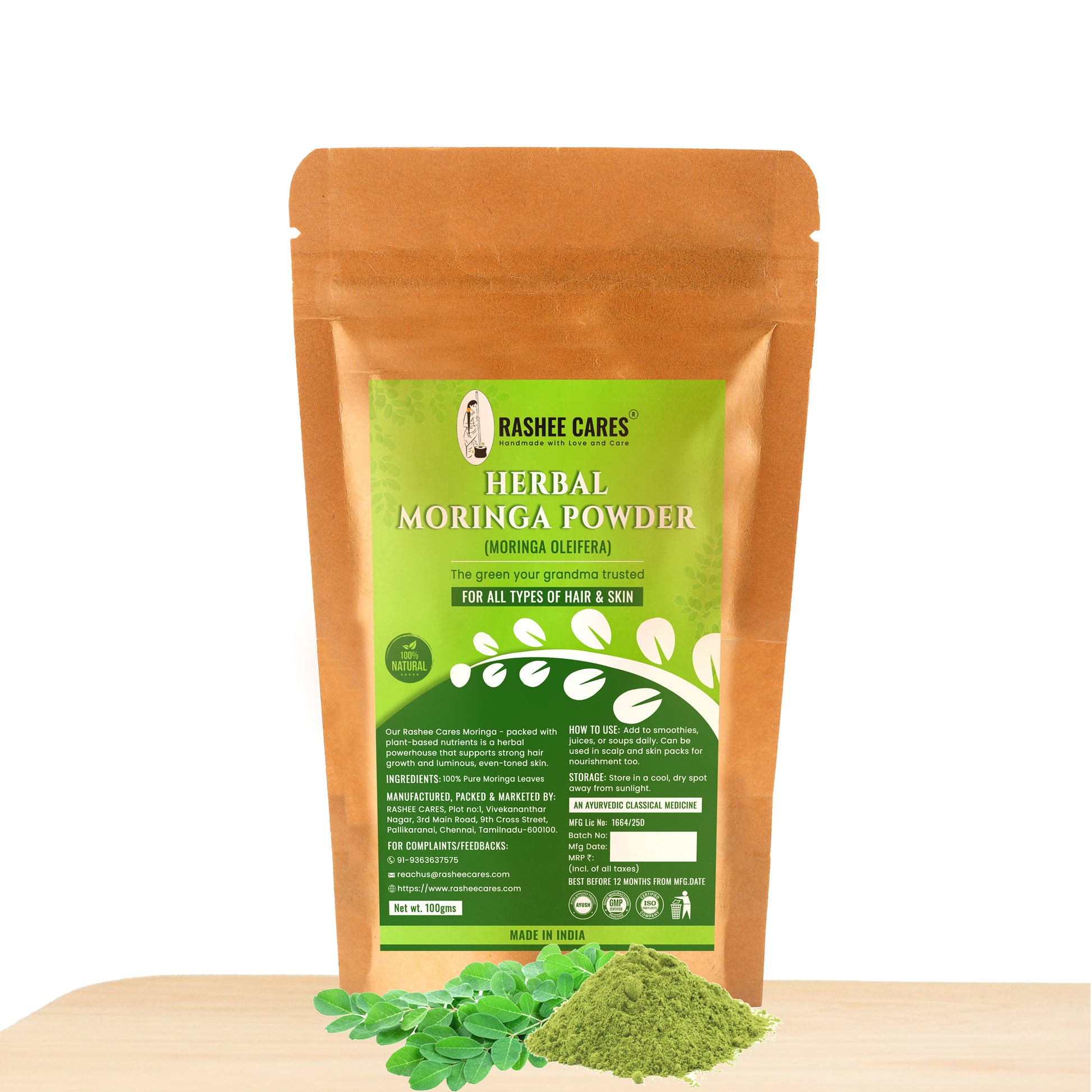 Rashee Cares Herbal Moringa Powder