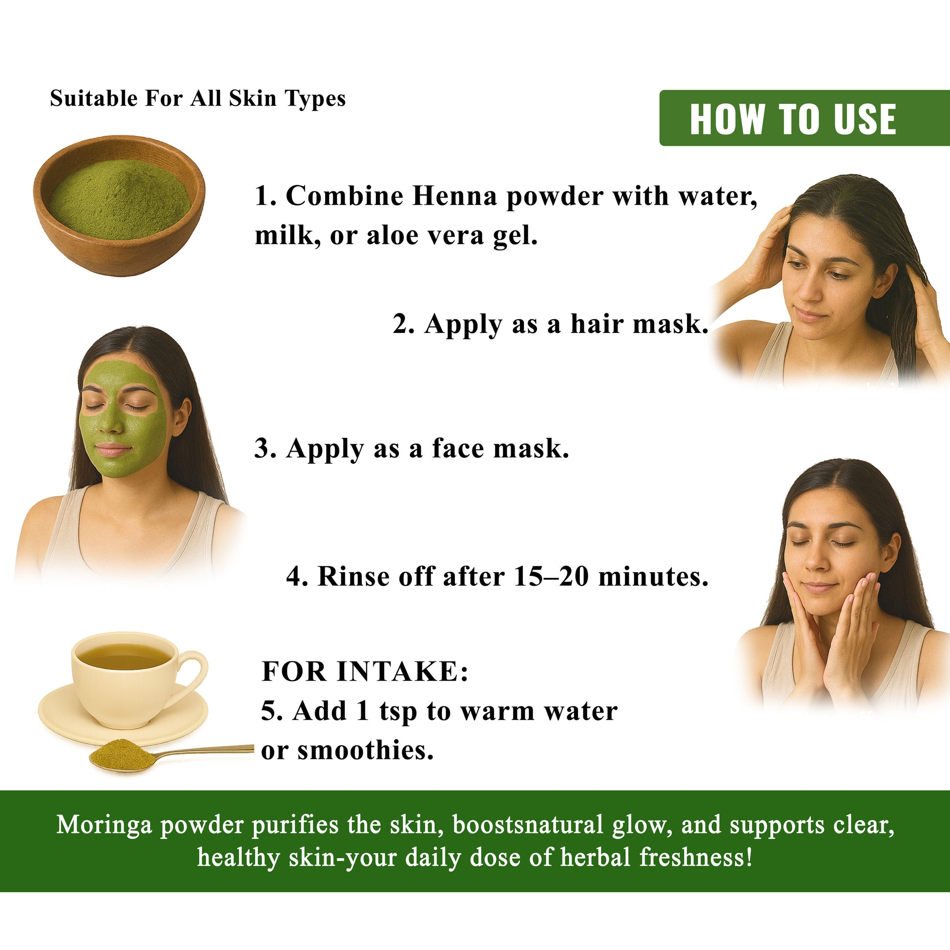 Rashee Cares Herbal Moringa Powder