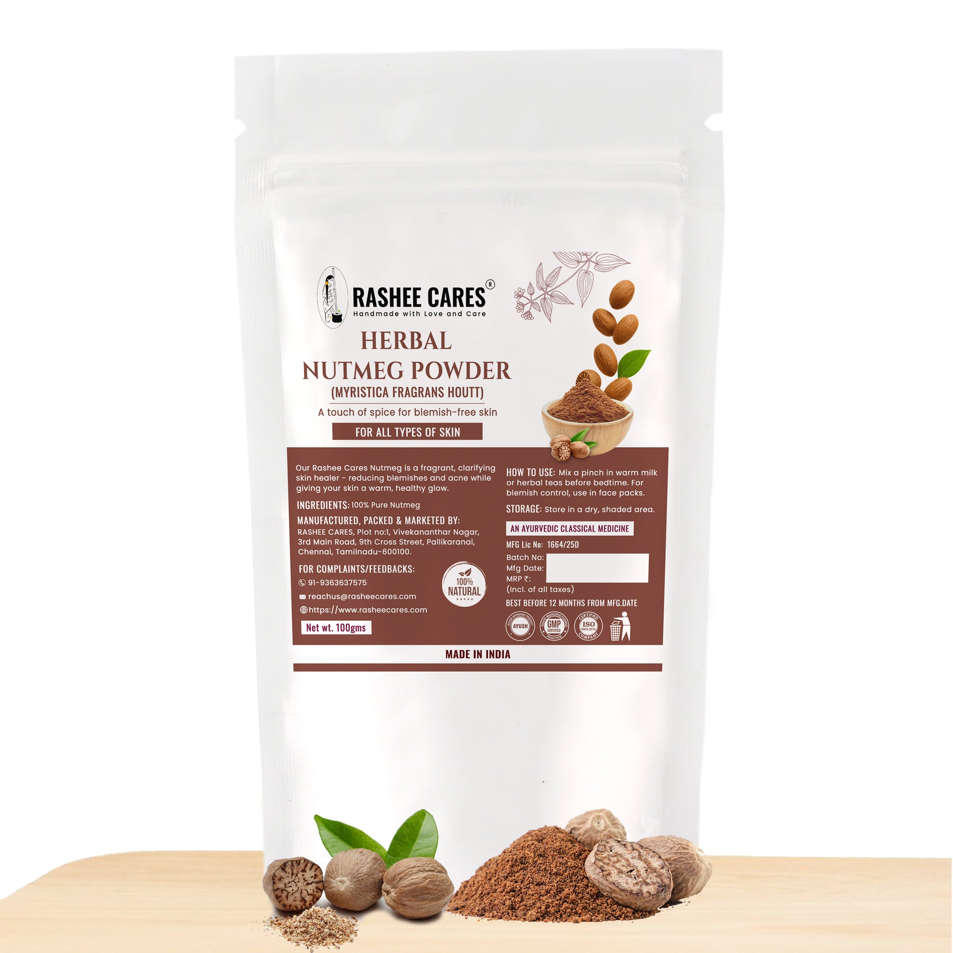 Rashee Cares Herbal Nutmeg Powder