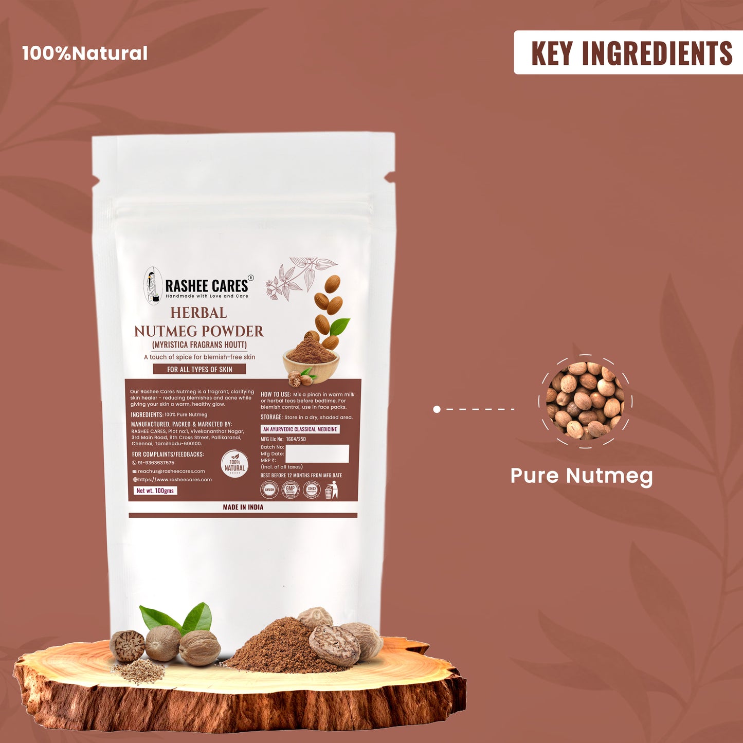 Rashee Cares Herbal Nutmeg Powder