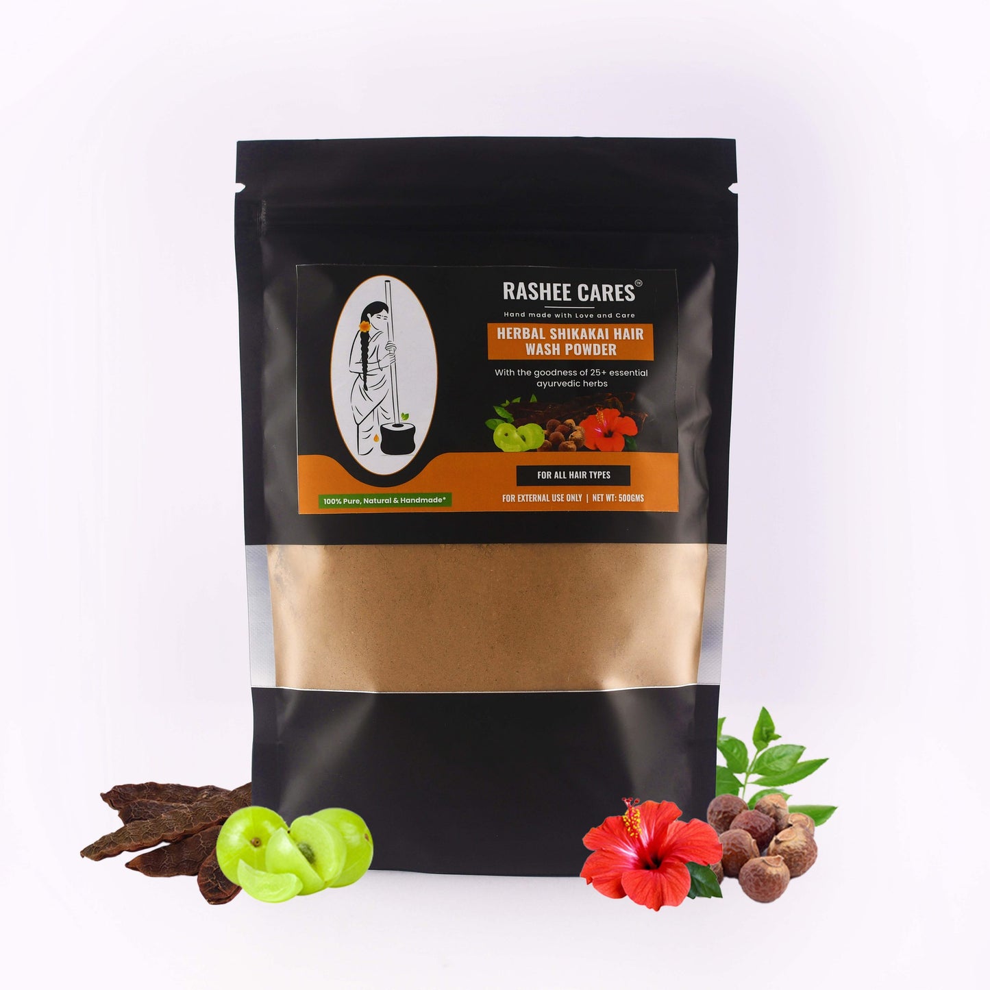 Rashee Cares Herbal Shikakai Hair Wash Powder