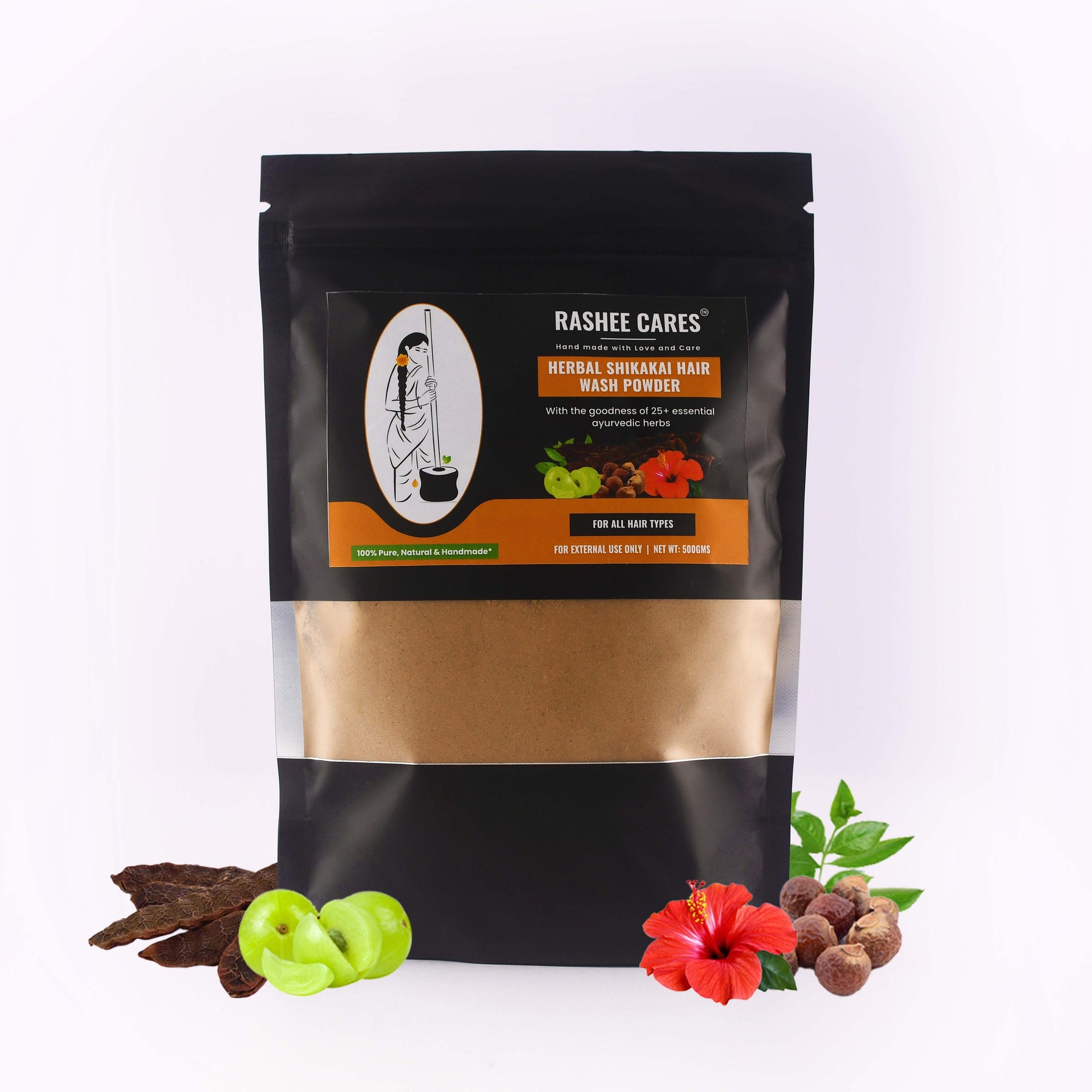 Rashee Cares Herbal Shikakai Hair Wash Powder