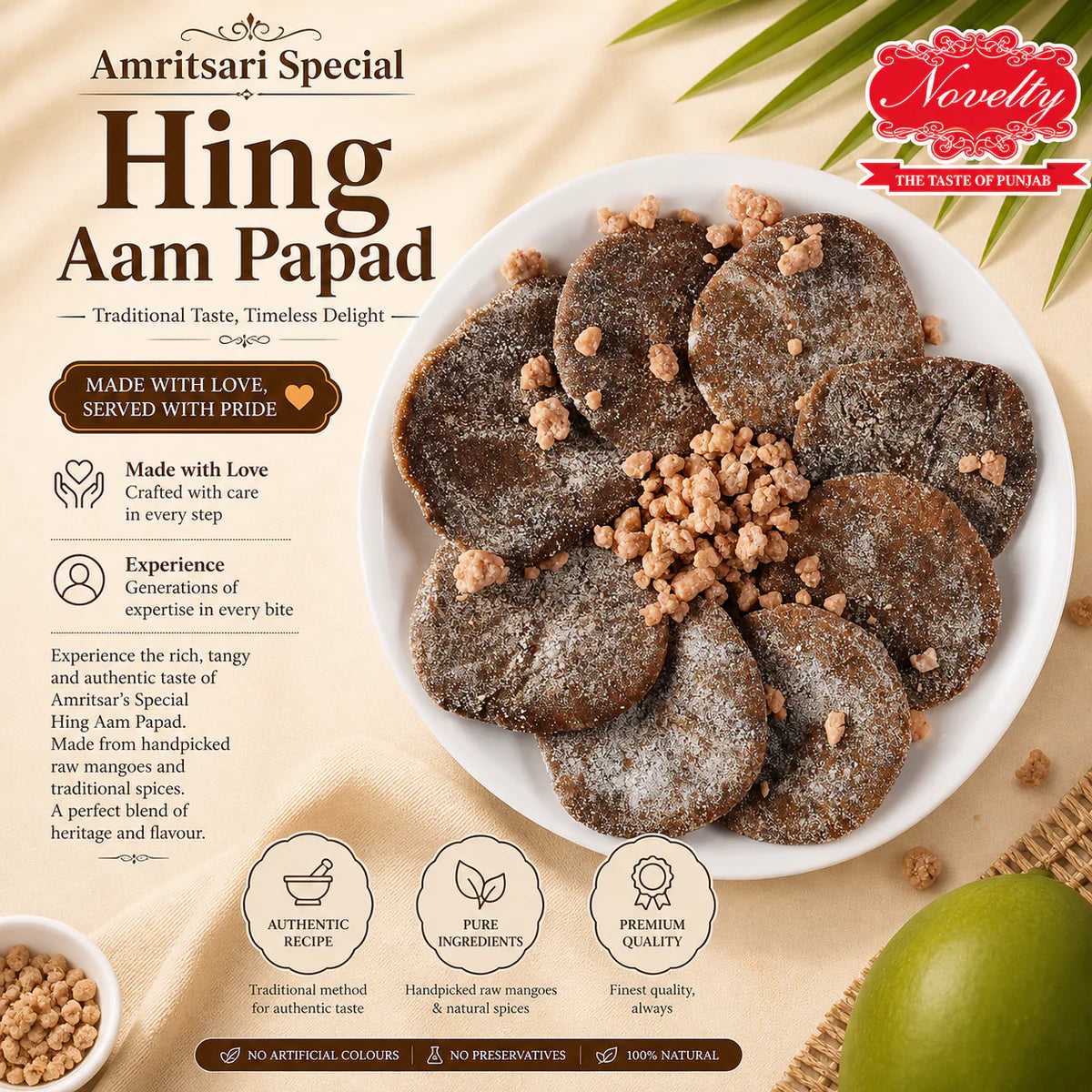 Novelty Sweets Hing Aam Papad