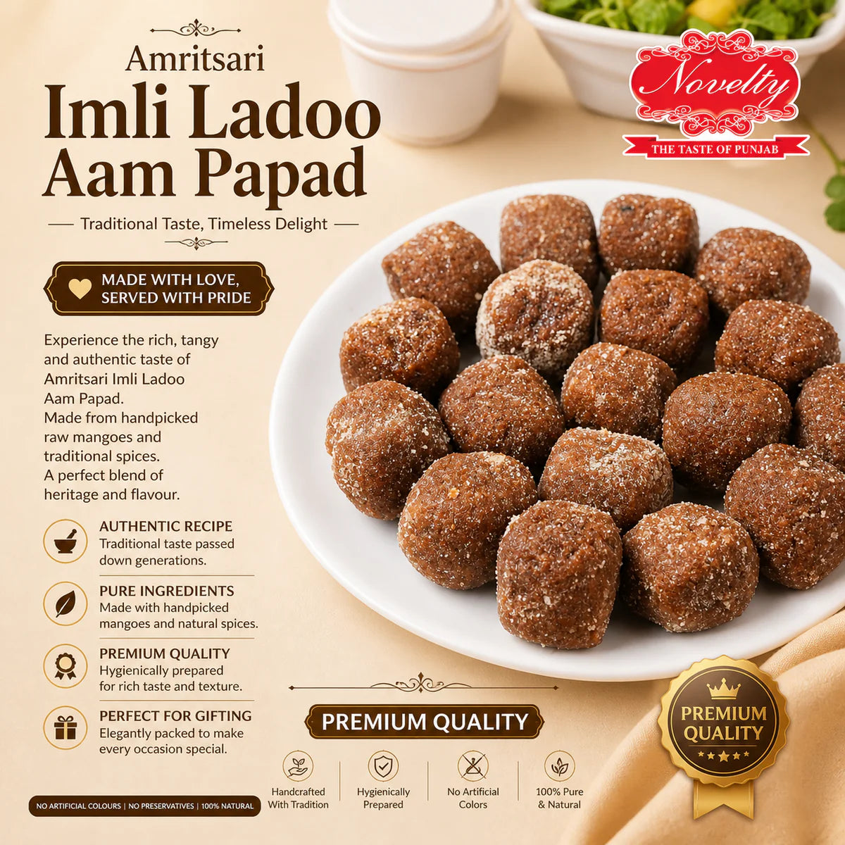 Novelty Sweets Imli Ladoo Aam Papad
