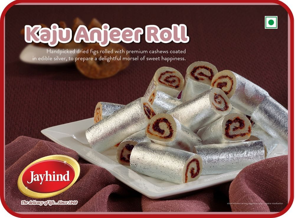Jayhind Sweet's Kaju Anjeer Roll