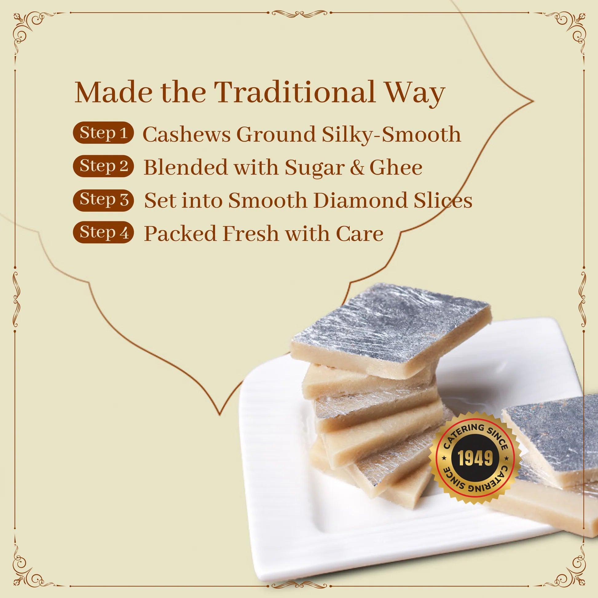 Shree Vaishnavi Sweets' Kaju Katli