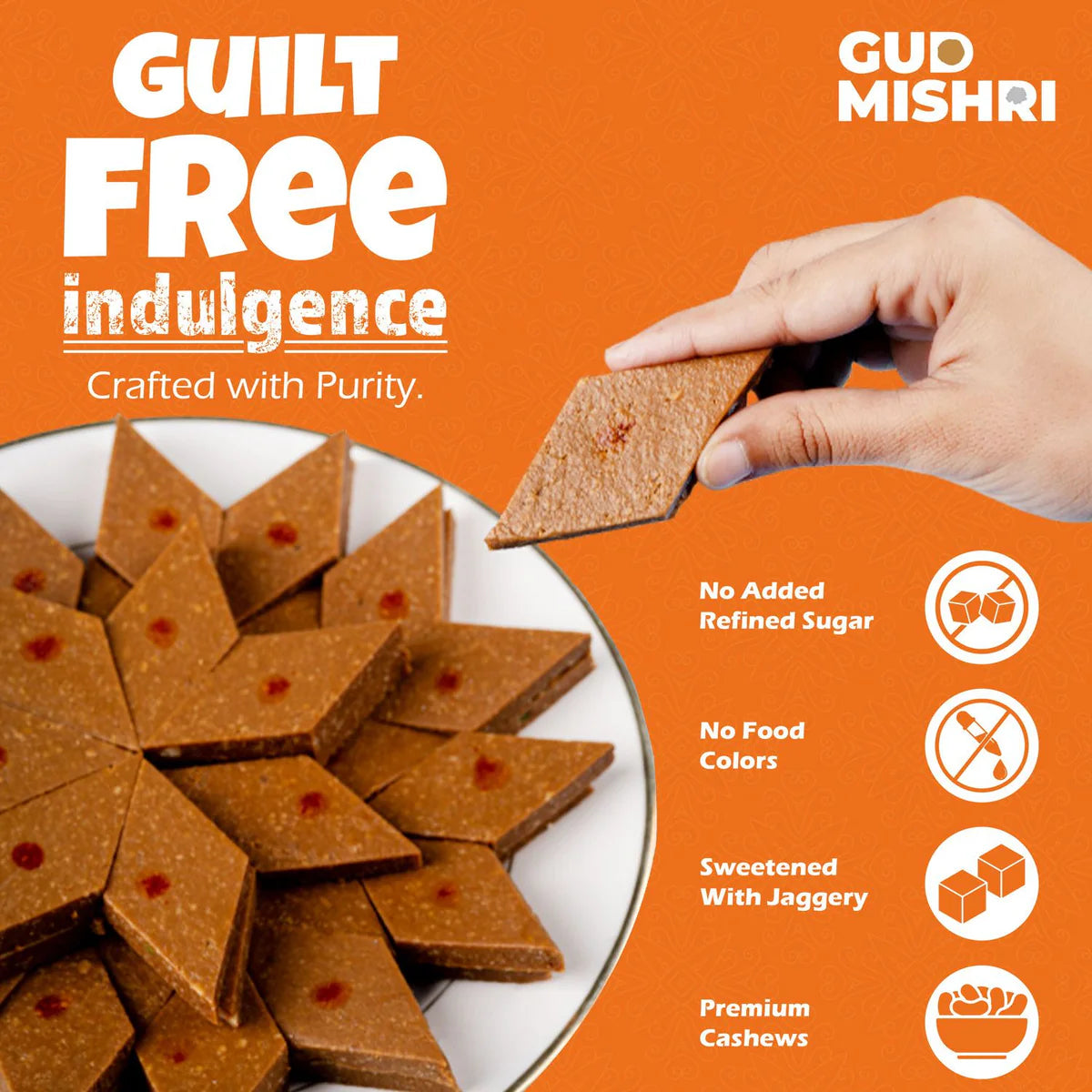 Gudmishri Kaju Katli Gud