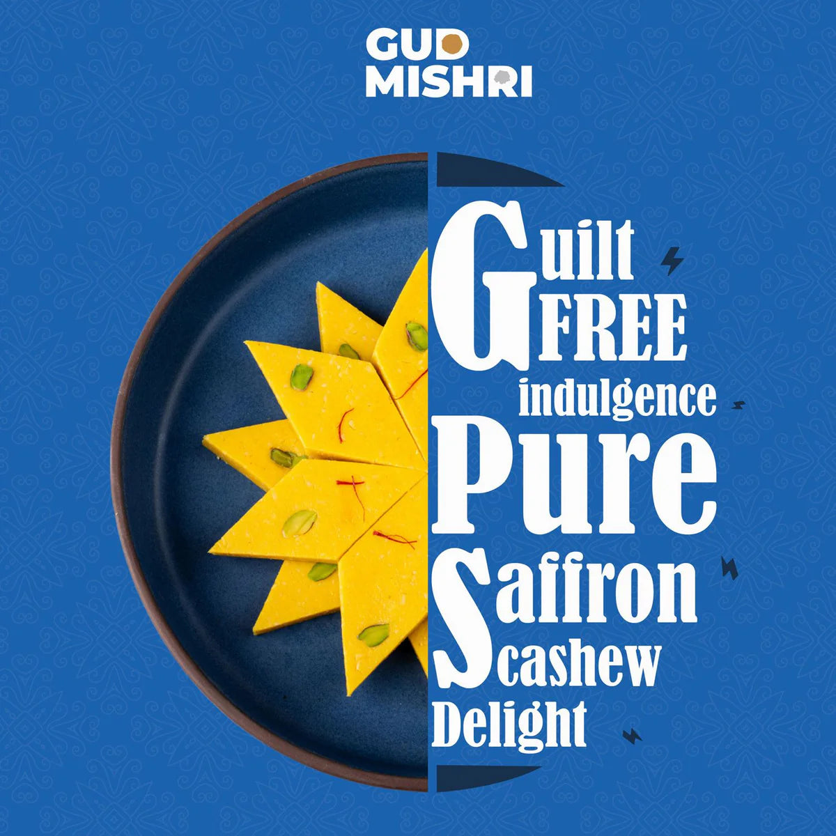 Gudmishri Kaju Kesar Katli