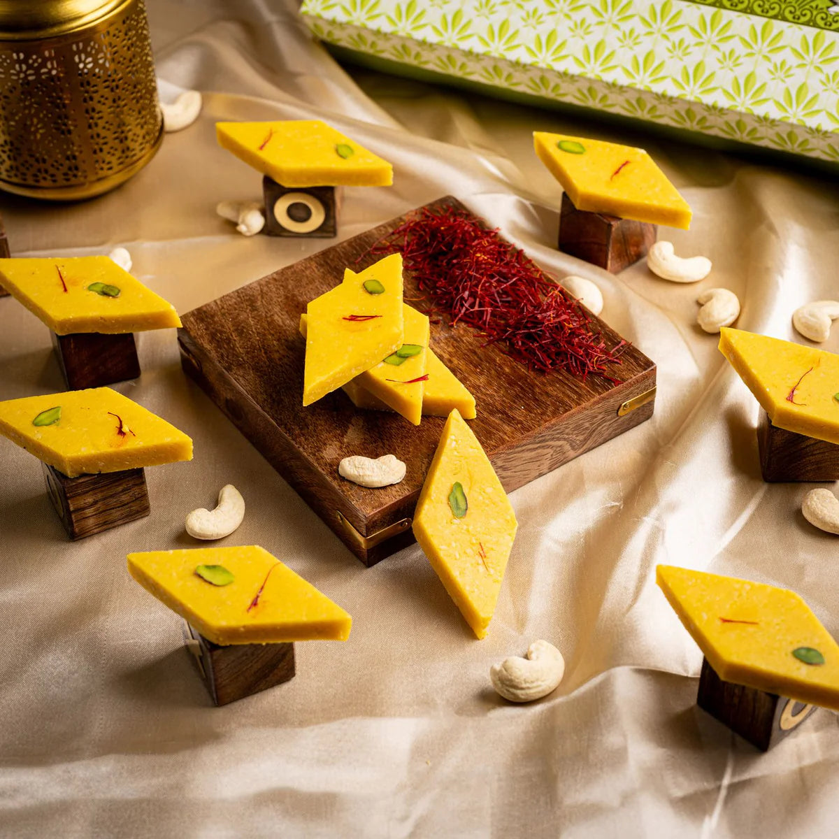Gudmishri Kaju Kesar Katli