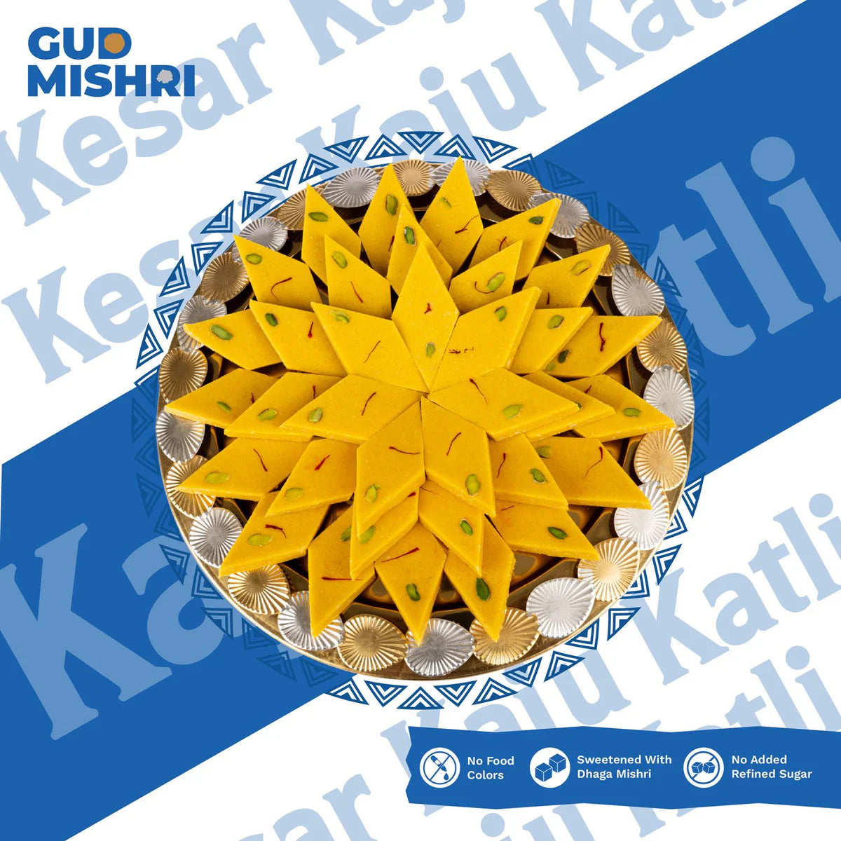 Gudmishri Kaju Kesar Katli