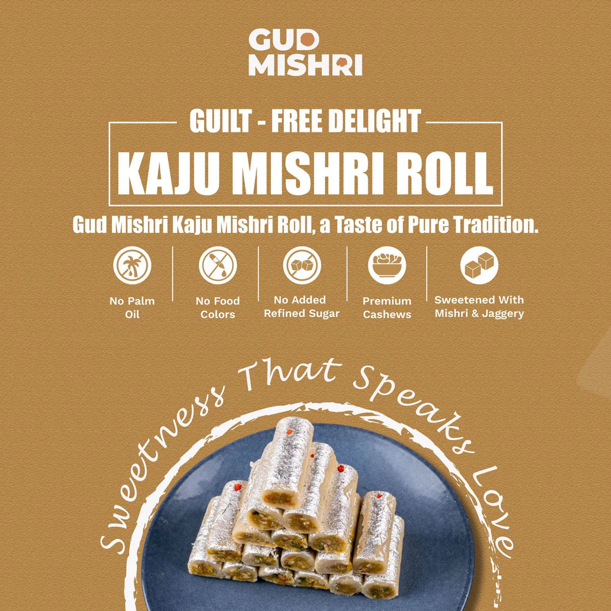Gudmishri Kaju Roll Mishri
