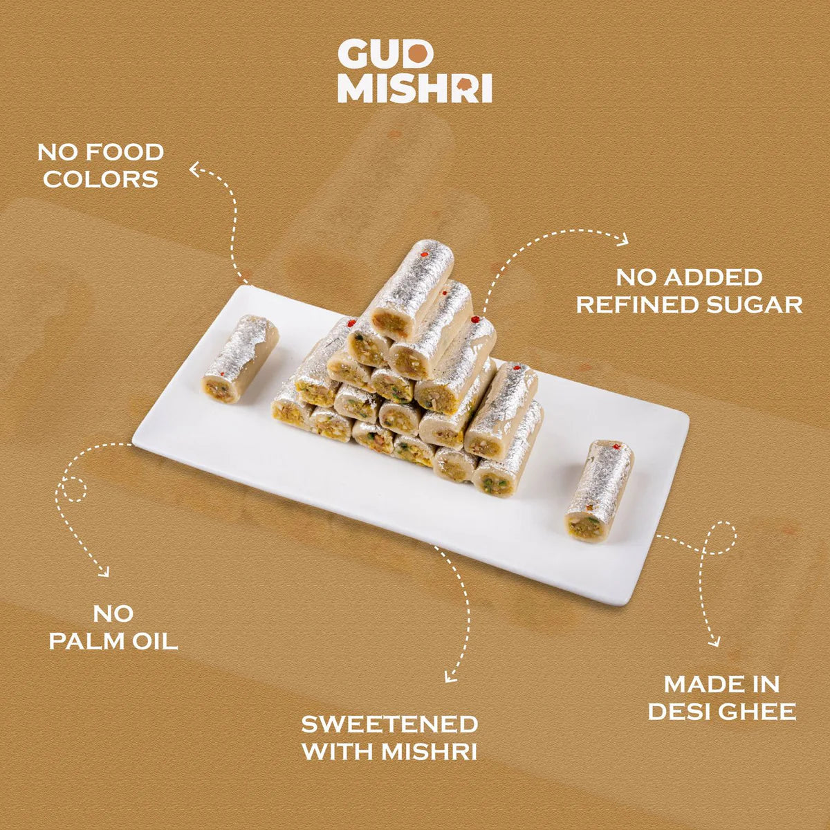 Gudmishri Kaju Roll Mishri