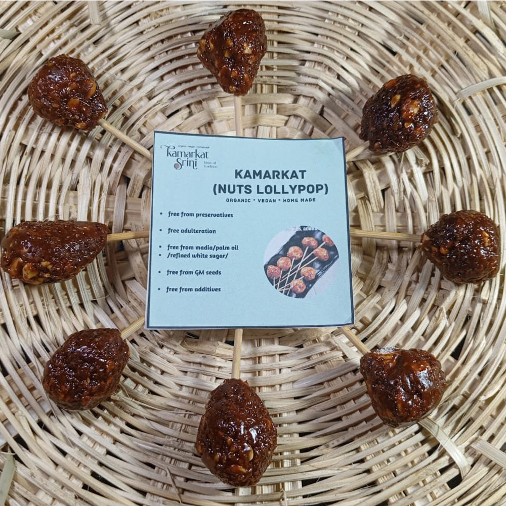 Kamarkat Srini's 
Kamarkat Candy (Nuts Lollypop Variety)