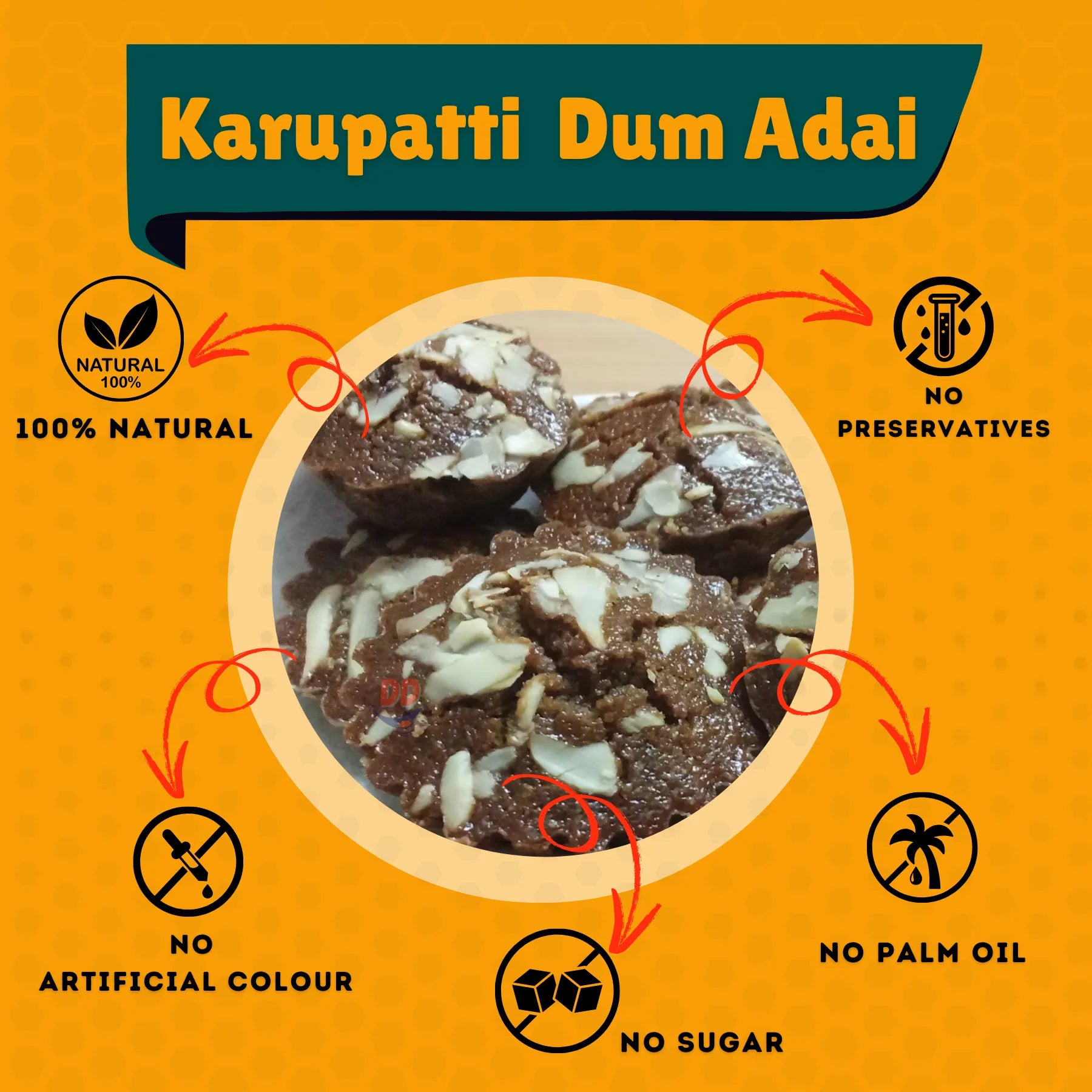 DD Sweets' Karupatti Special Dum Adai