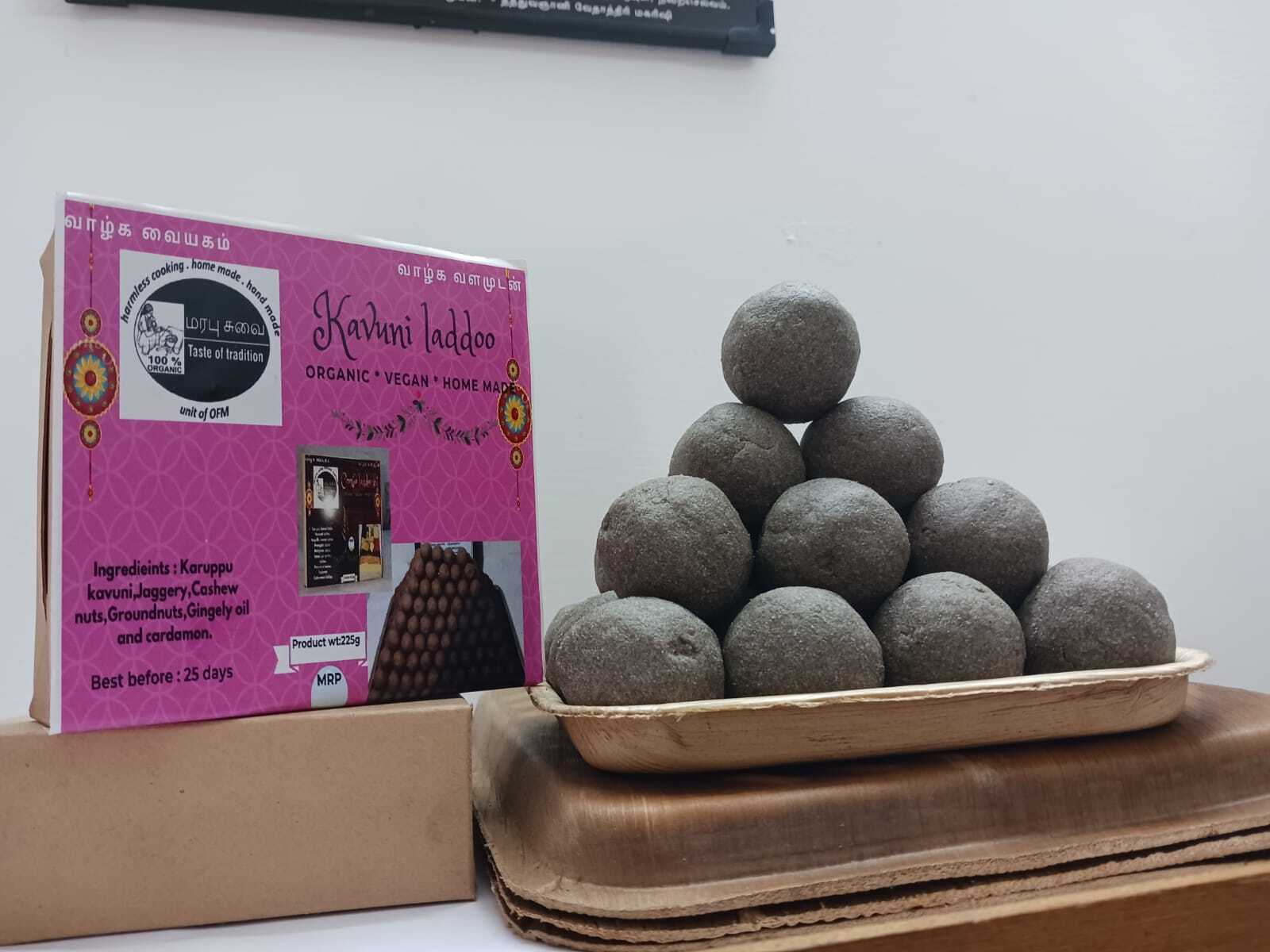 Kamarkat Srini's 
Karuppu Kavuni Laddoo