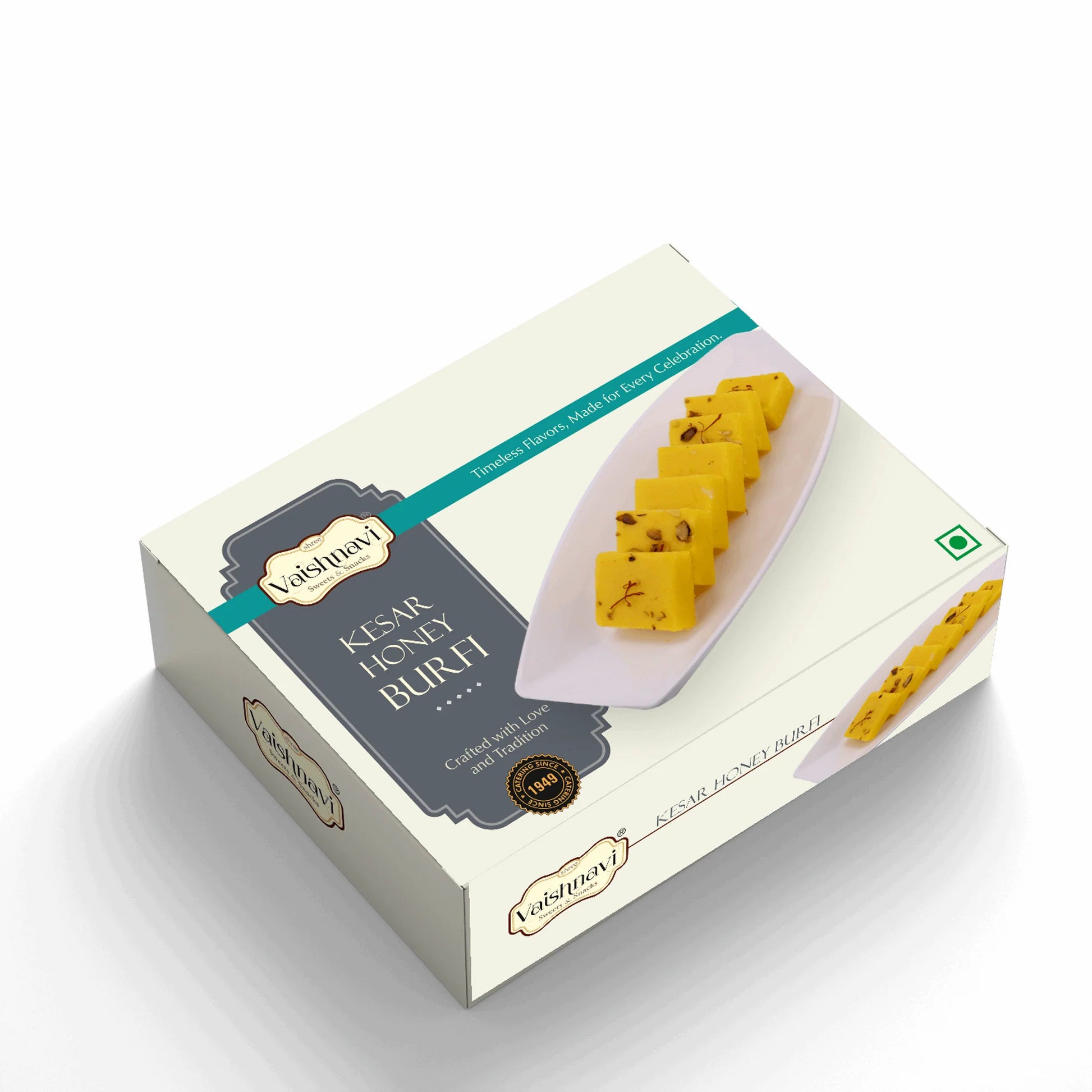 Shree Vaishnavi Sweets' Kesar Honey Burfi