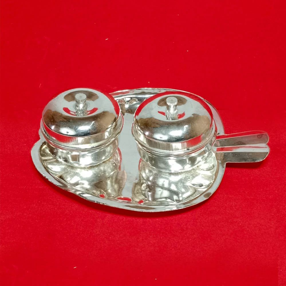 German Silver Kumkum - Apple